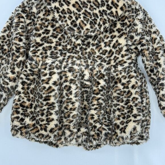 Rothschild Girl’s Leopard Print Faux Fur Jacket Coat, Size M 5/6 - Picture 7 of 16